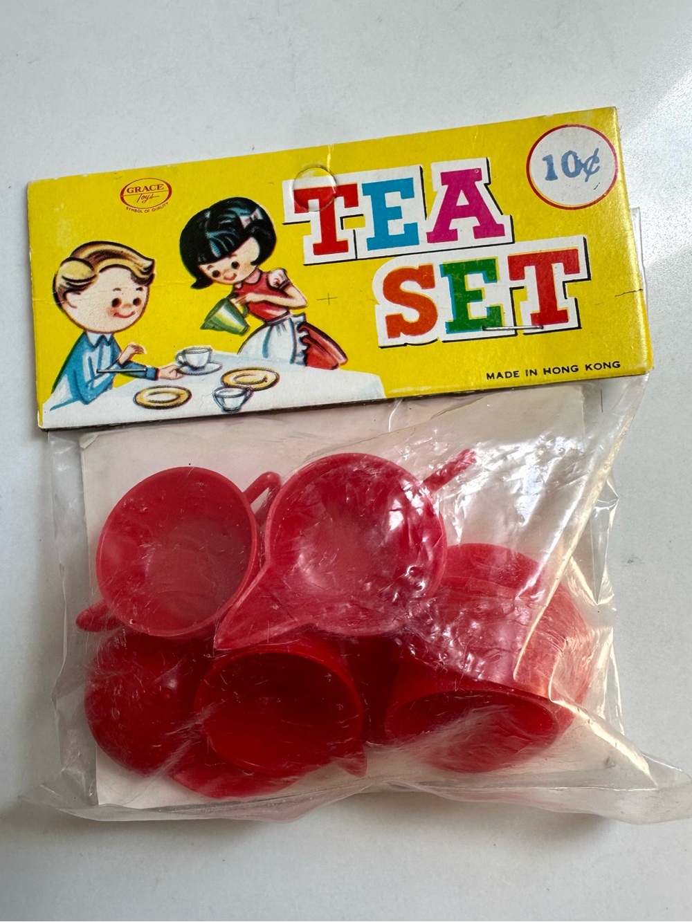 Vintage 1950s Grace Toys Tea Set Made in Hong Kong NWT